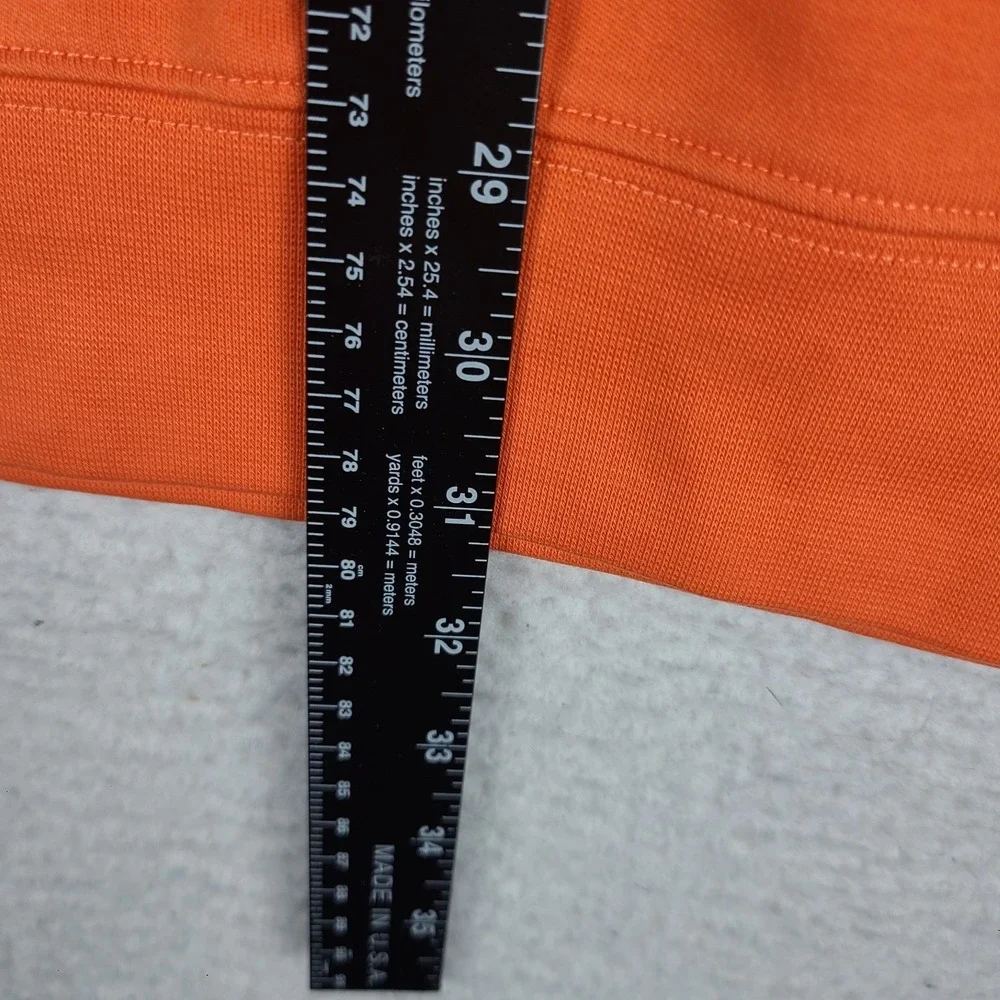 Bobby Jones Sweater Mens Large Orange‎ Solid Quarter Zip Peruvian Pima Cotton